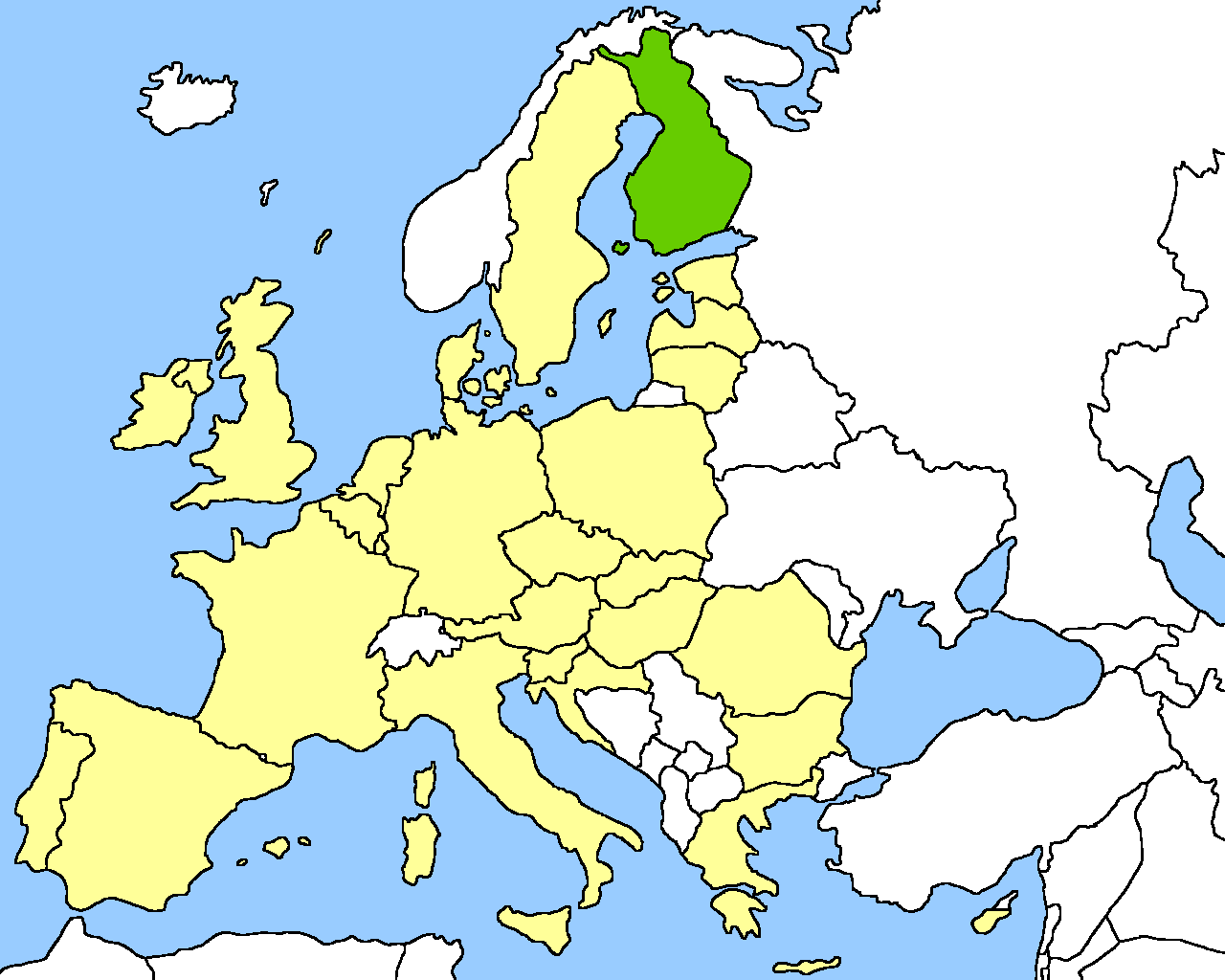 Location of Finland (36,694 bytes)