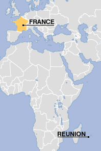Location map, Réunion