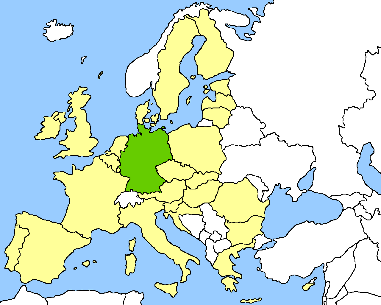 Location map, Germany in the EU