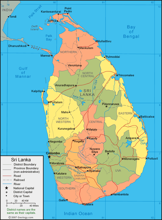 Map of Sri Lanka (62106 bytes)