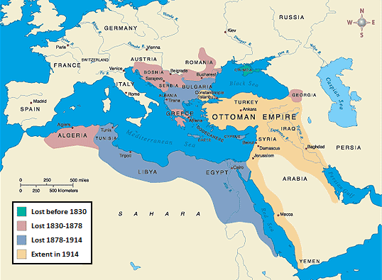 Map : The Ottoman Empire