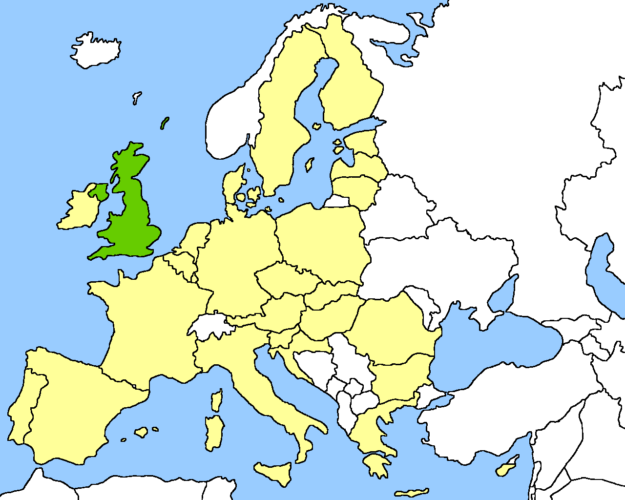 Location of UK